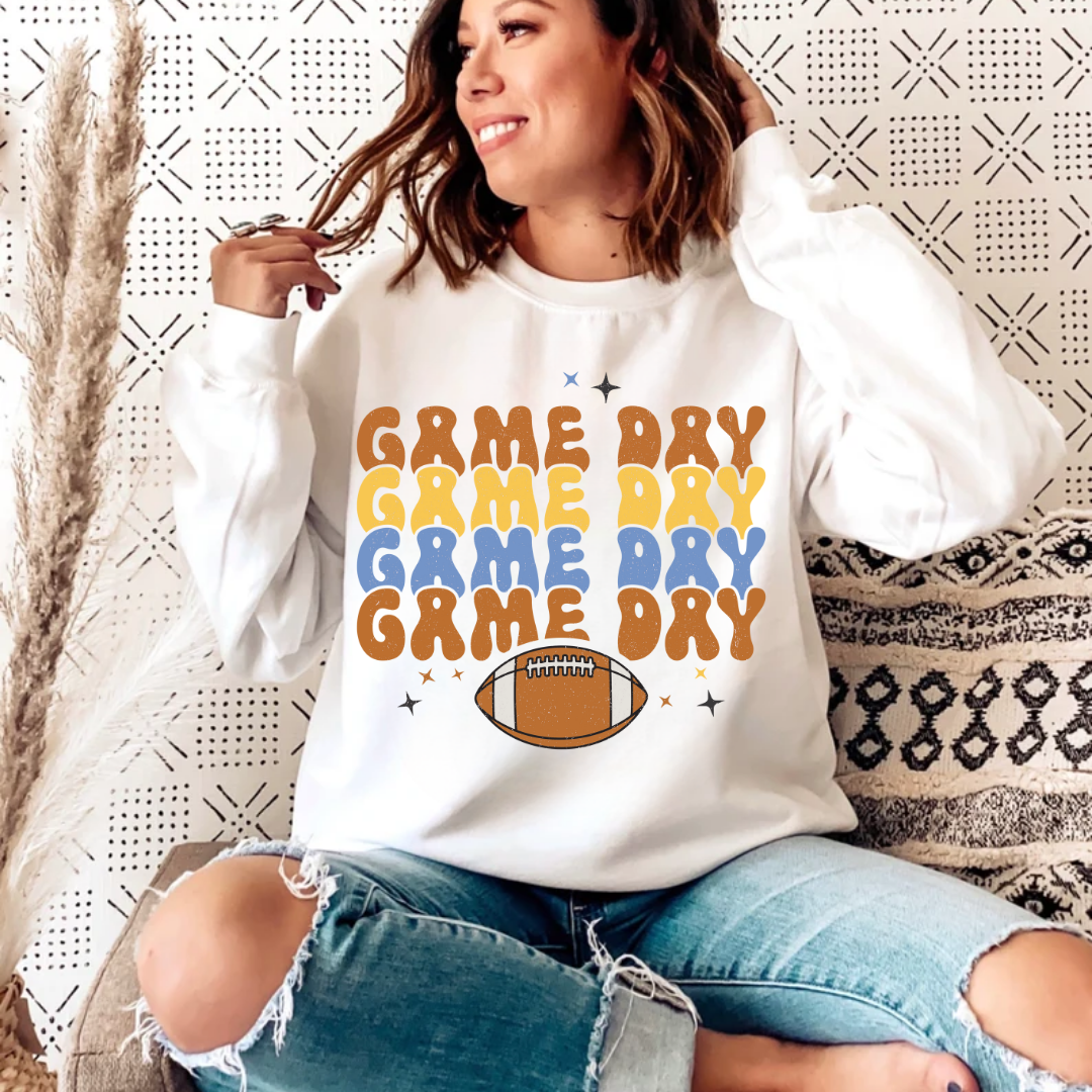 Game Day Retro Stacked - Colorful