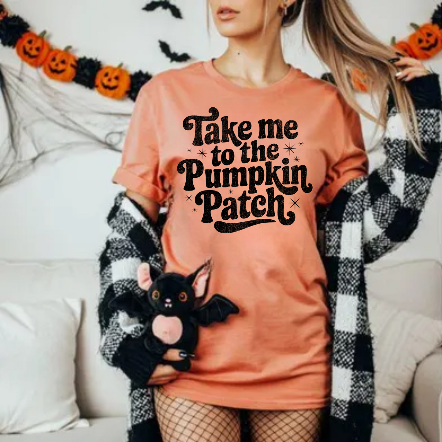 Take me to the Pumpkin Patch Retro - BLACK or WHITE