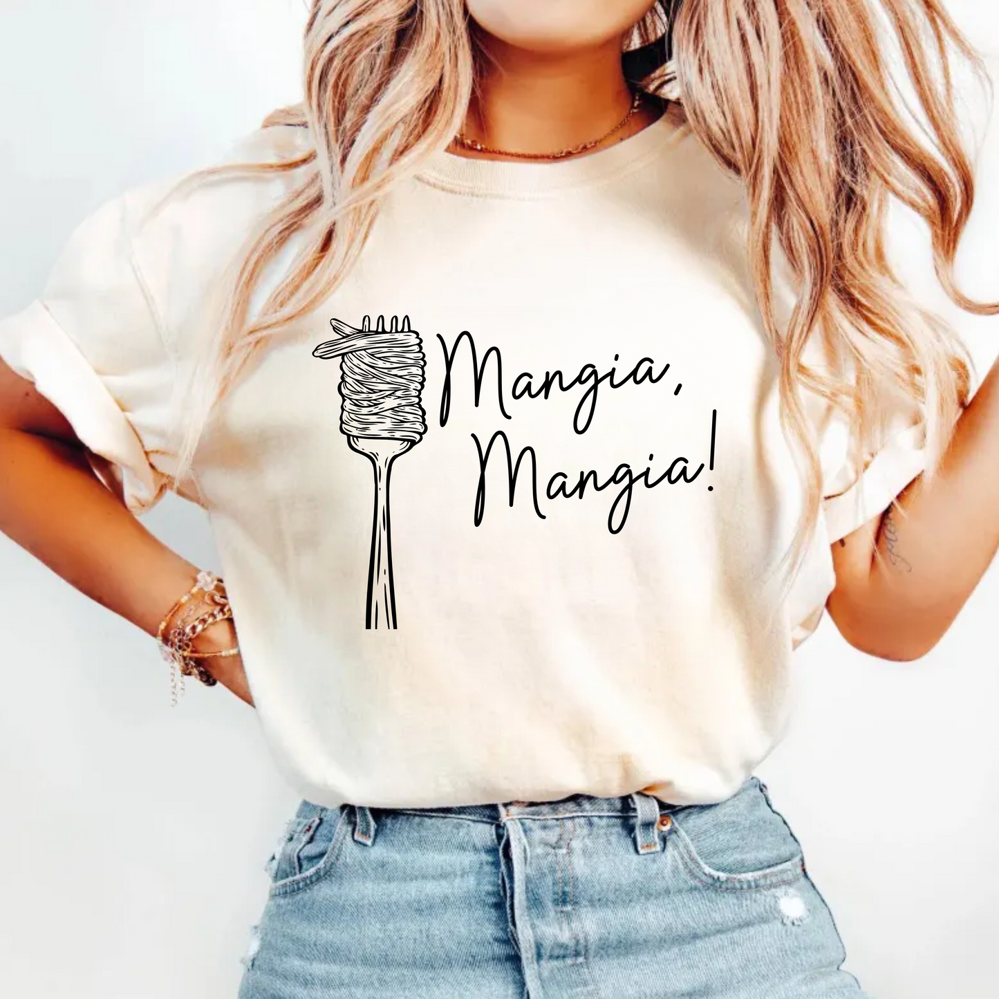 Mangia, Mangia! - BLACK or WHITE