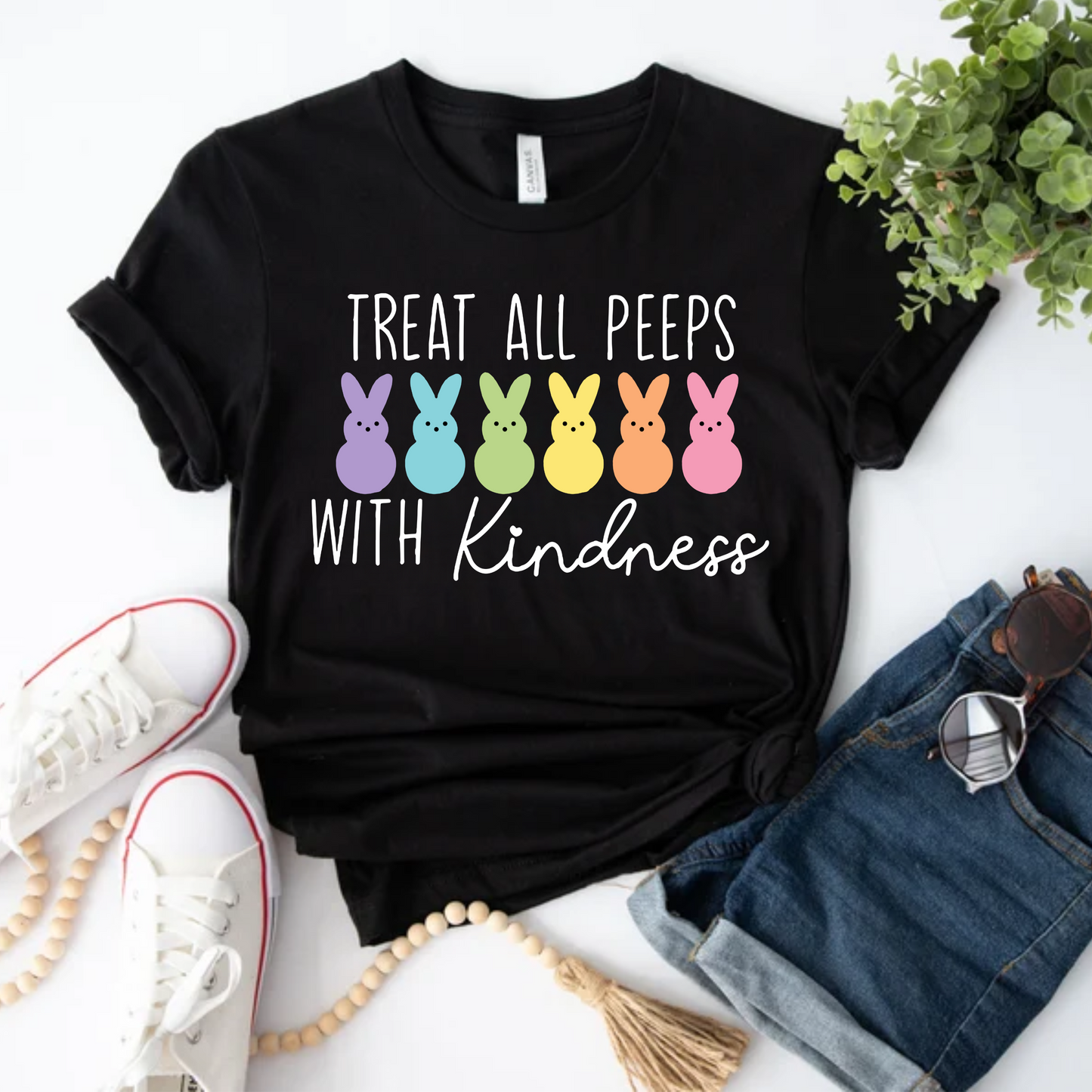 Treat All Peeps With Kindness WHITE