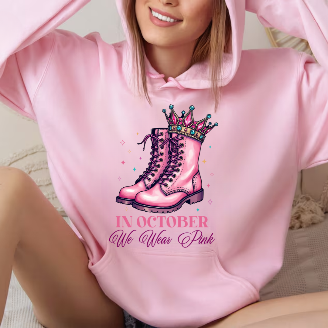 In October We Wear Pink - Combat Boots