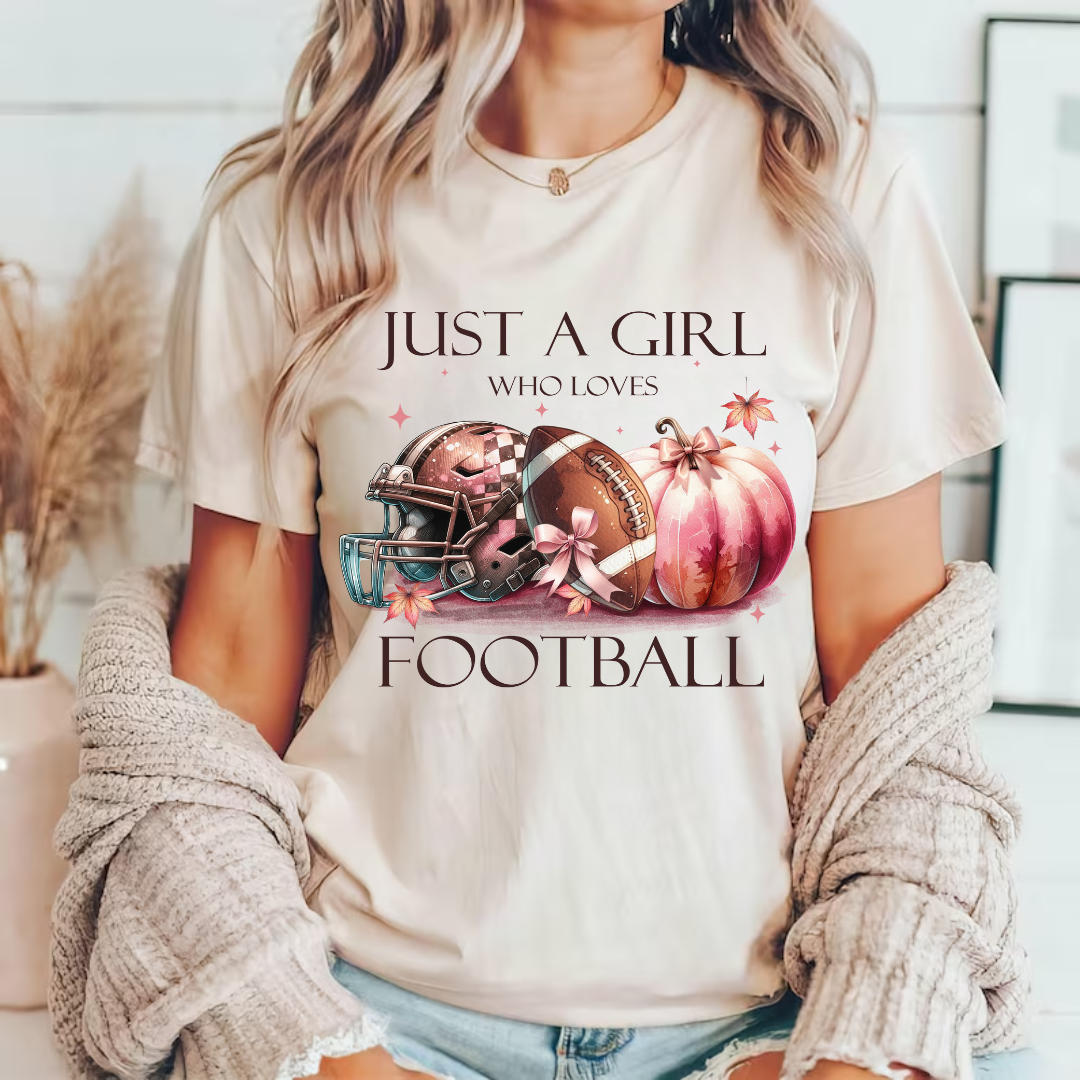 Just A Girl Who Loves Football - Pink