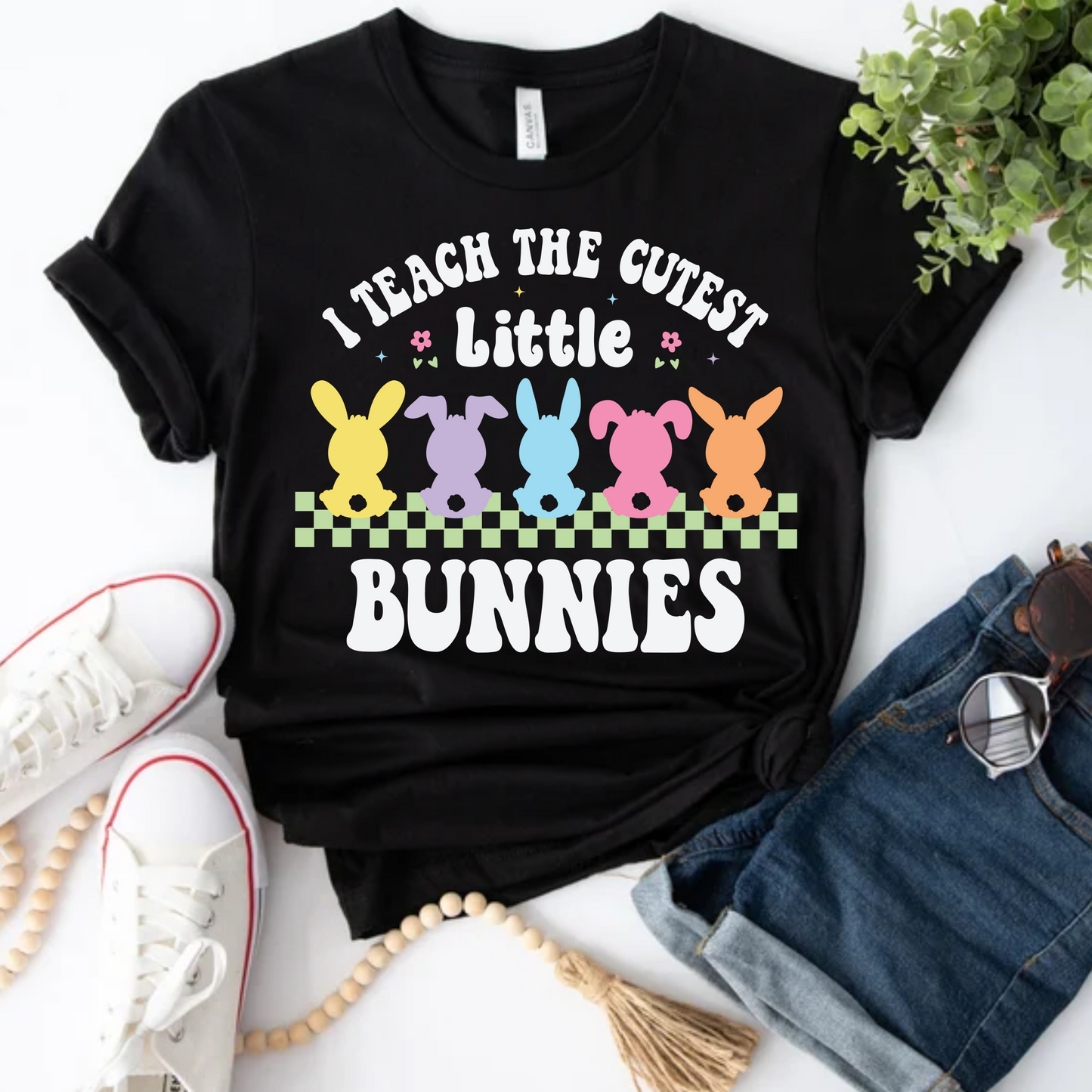 I teach the Cutest Little Bunnies WHITE