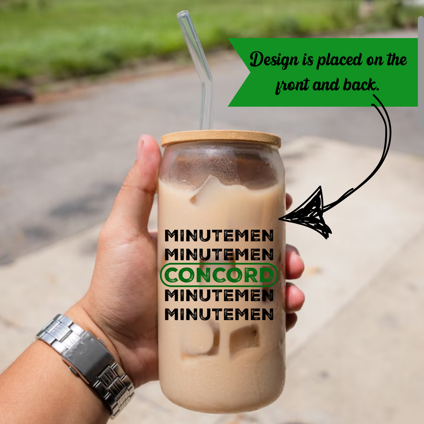 CIS - 16 oz Glass Can Cup