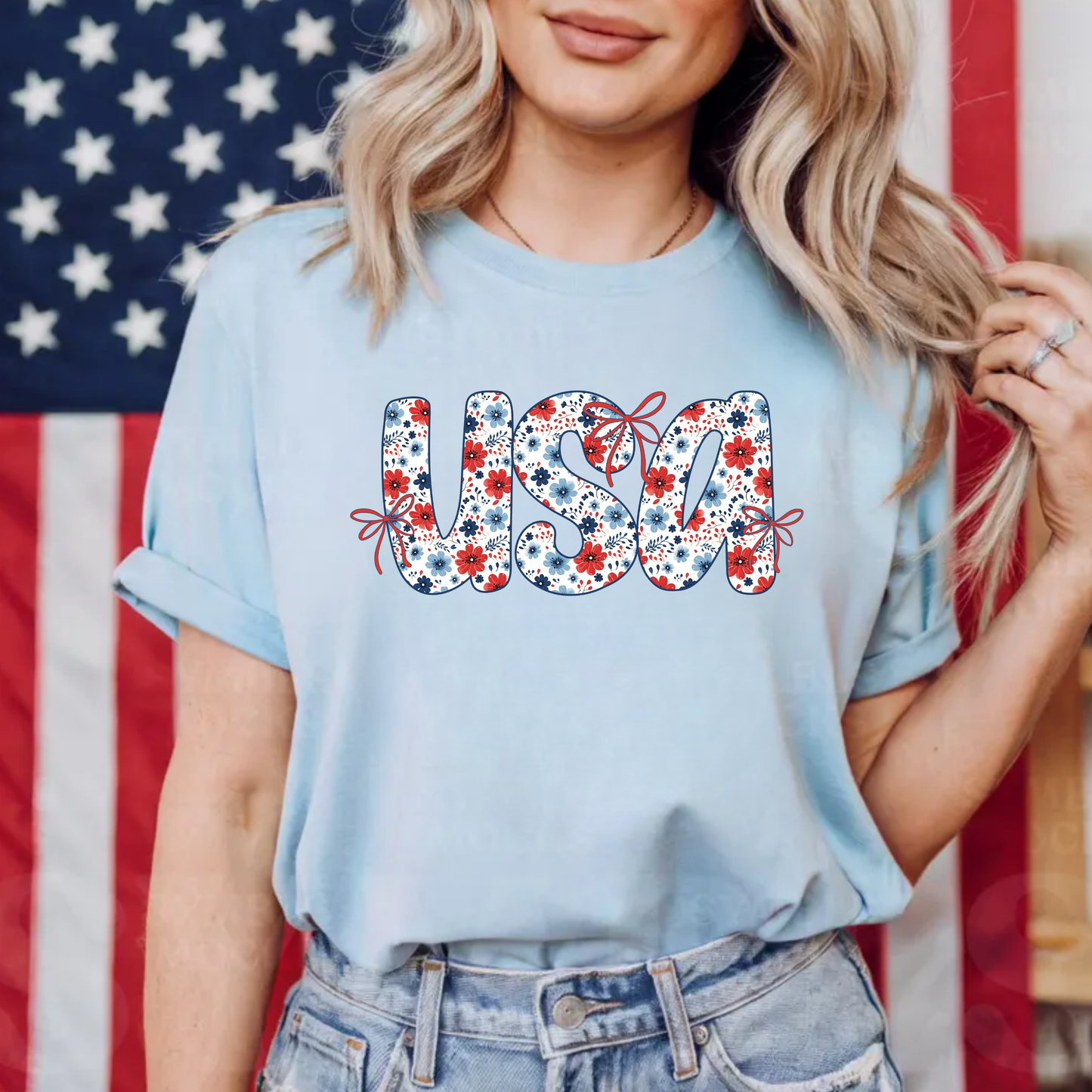 USA Coquette Bow Floral