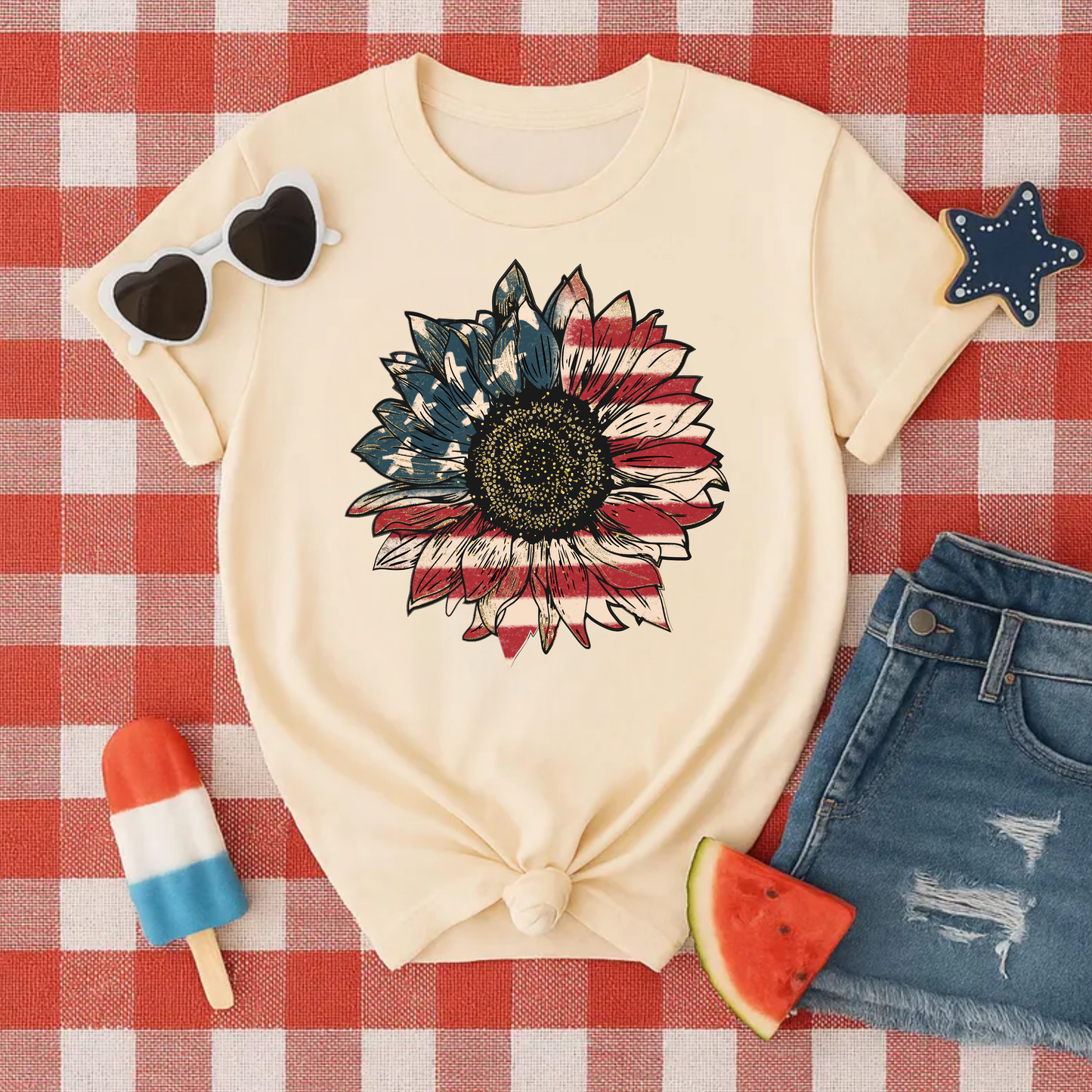 Patriotic Sunflower