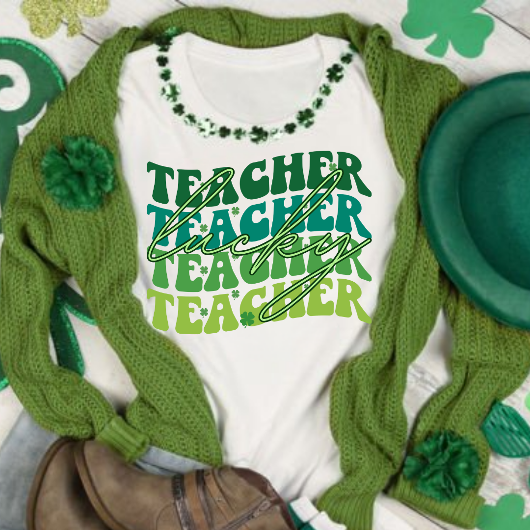 LUCKY Teacher Ombre Green Waved