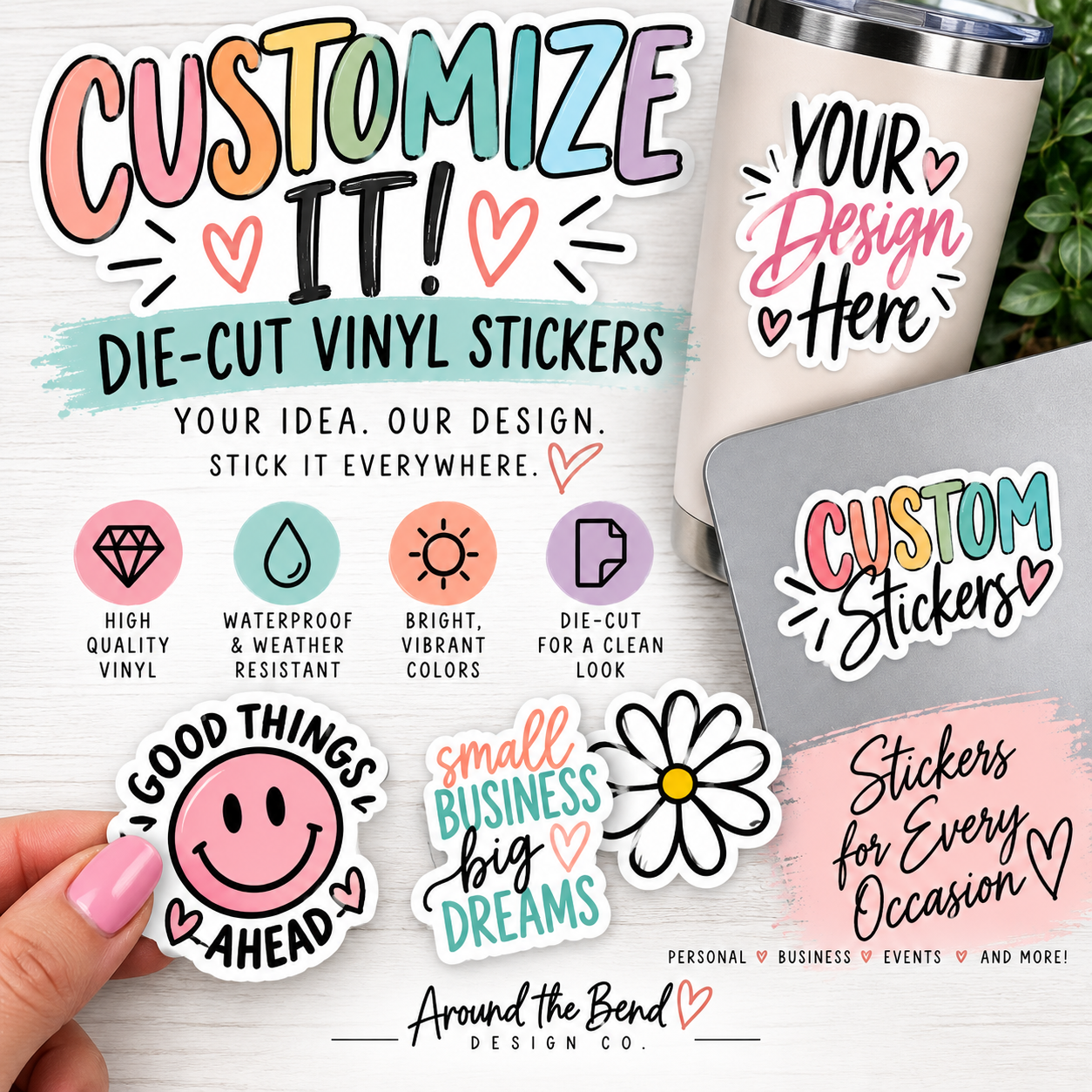 Customize It: Die-Cut Vinyl Stickers