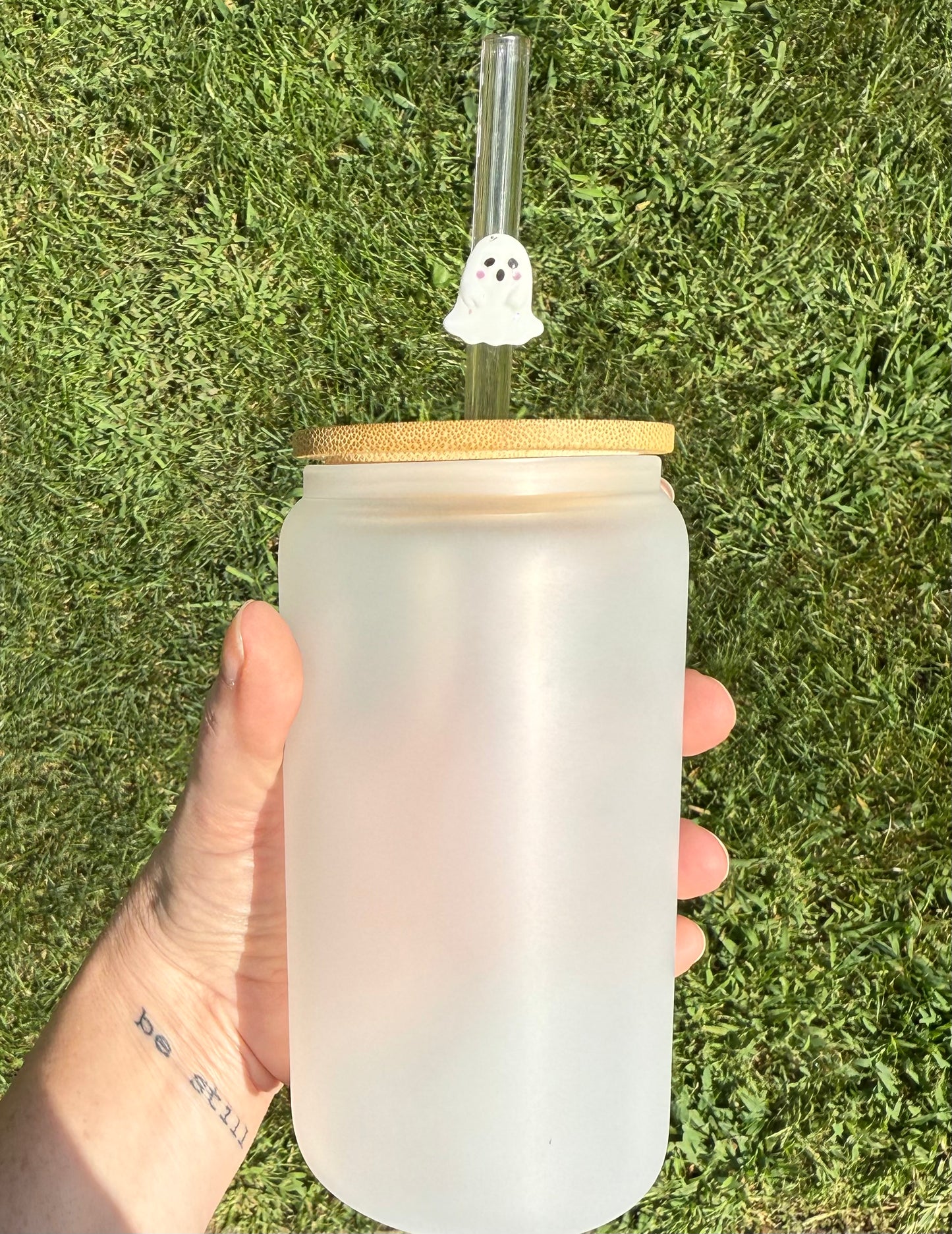Ghost Glass Straw 👻
