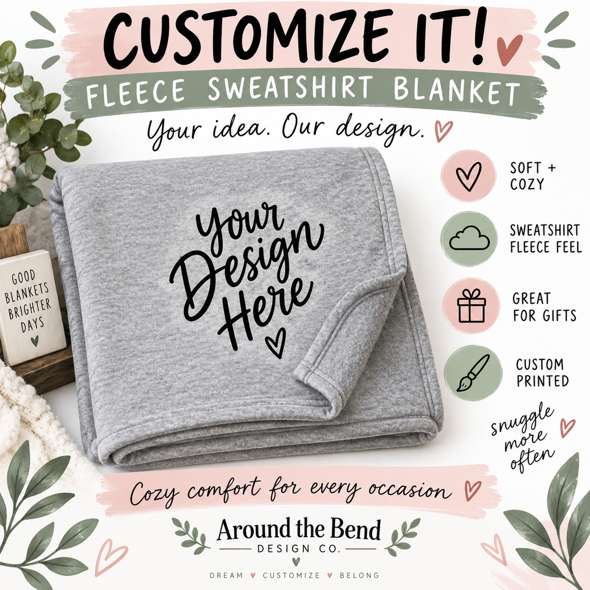 Customize it: Fleece Stadium Blanket