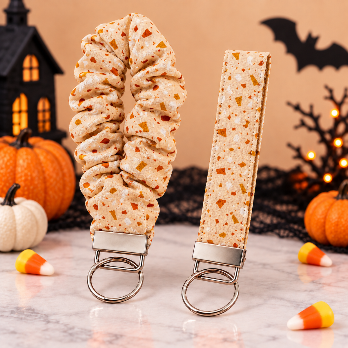 Halloween Speckle Wristlet