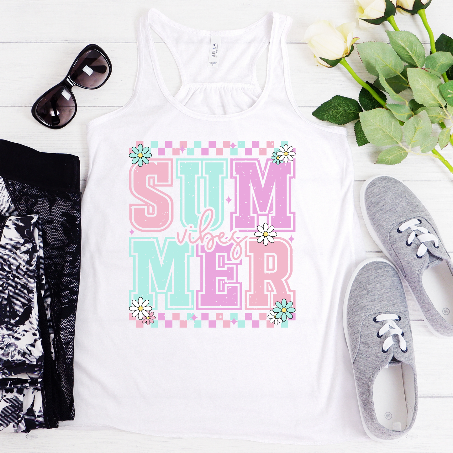 Summer Vibes Pastel Daisies
