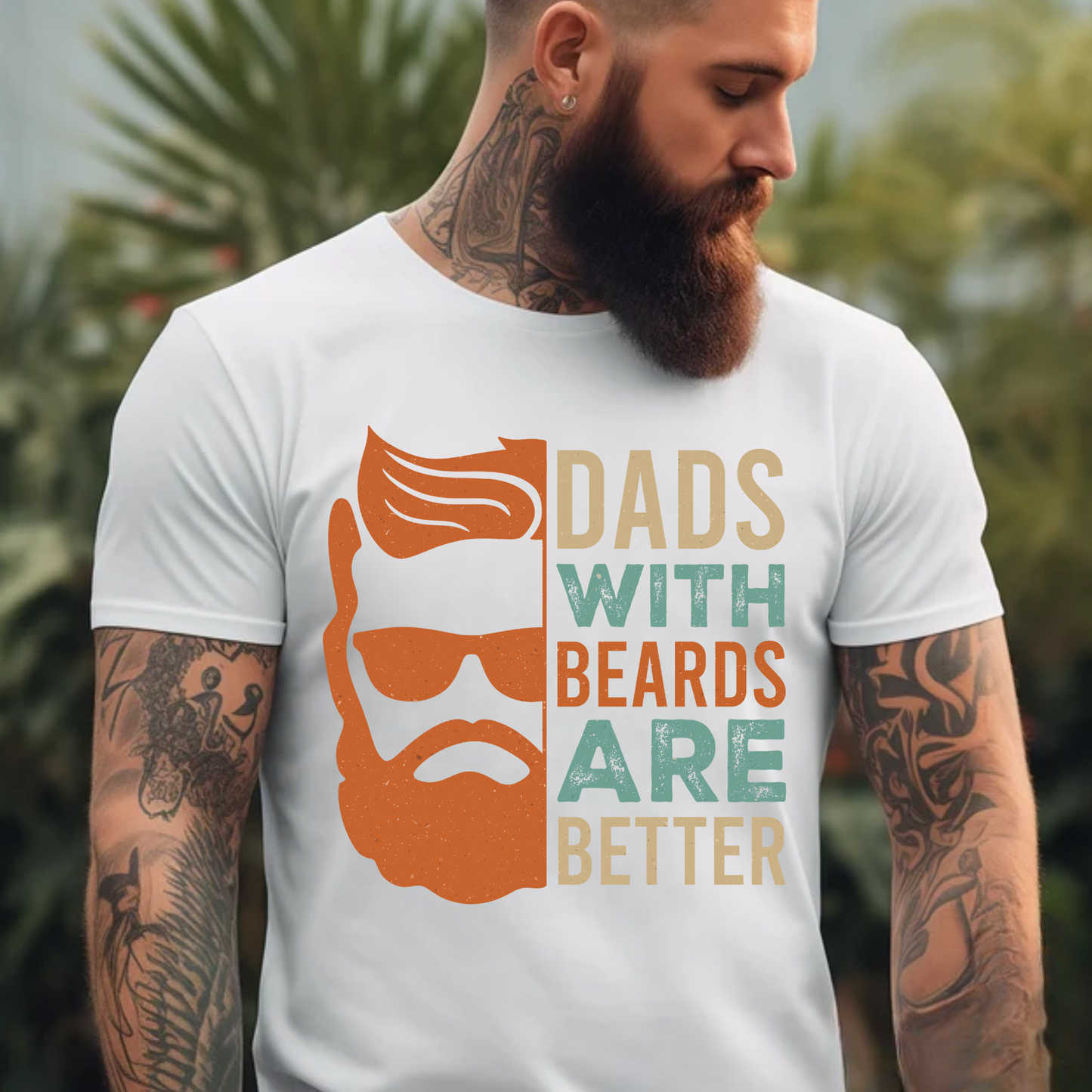 Dads with Beards - Colorful or Black