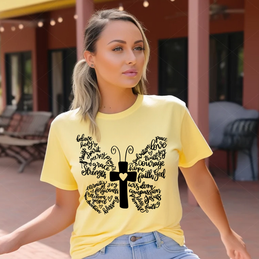 Cross Butterfly BLACK