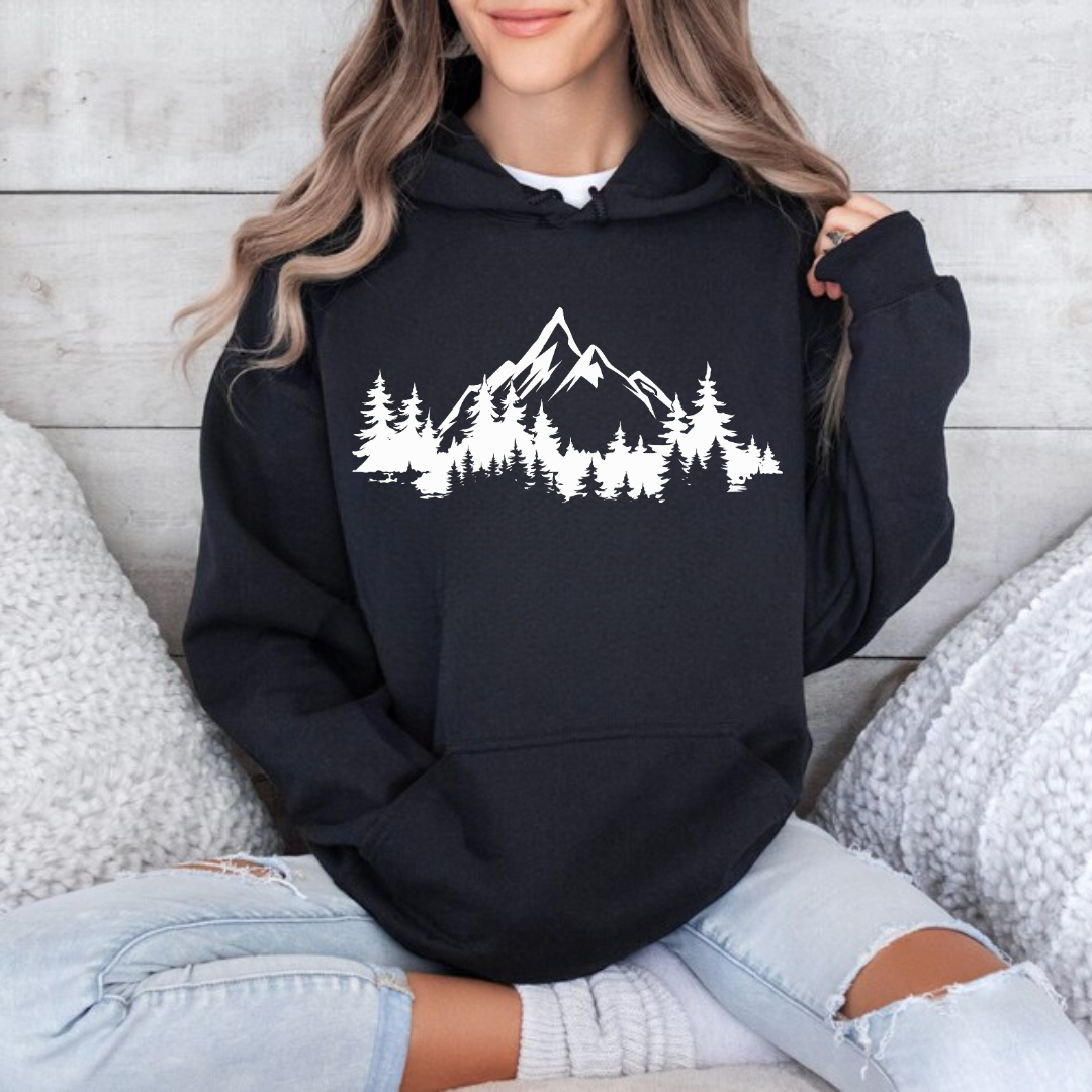 Mountain Silhouette WHITE