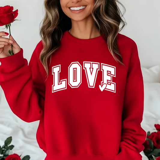 LOVE Varsity Rounded WHITE