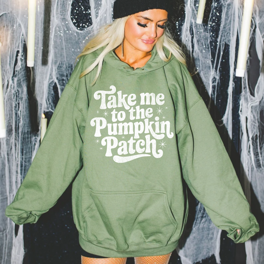Take me to the Pumpkin Patch Retro - BLACK or WHITE