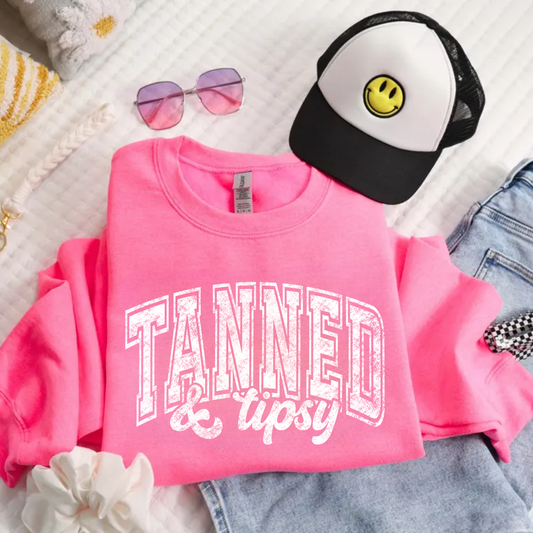 Tanned & Tipsy - BLACK OR WHITE