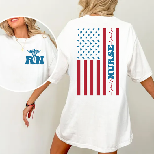Patriotic Nurse Flag