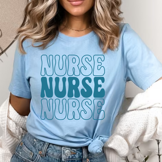 Nurse Stacked Blue