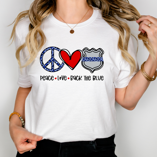 Peace Love Back the Blue