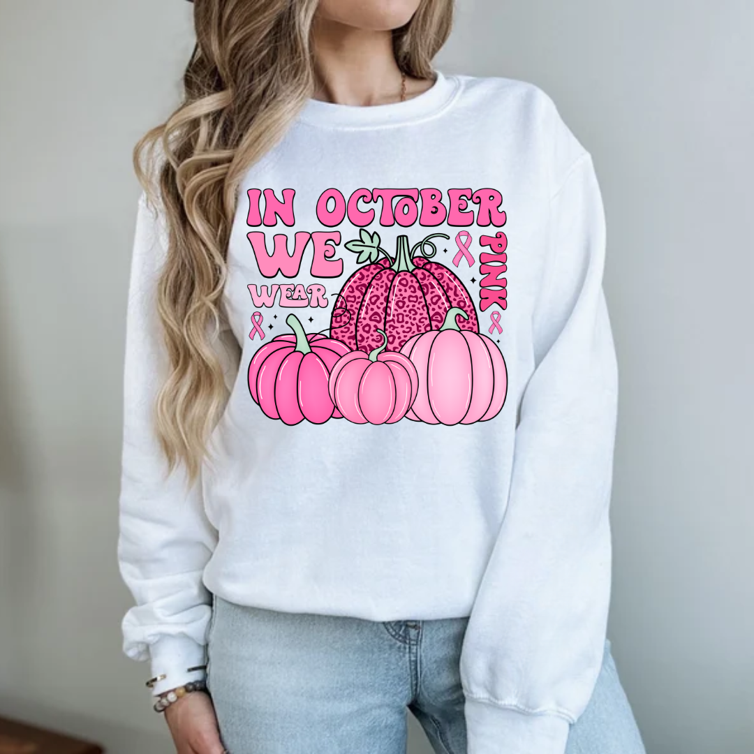 In October We Wear Pink Pumpkins