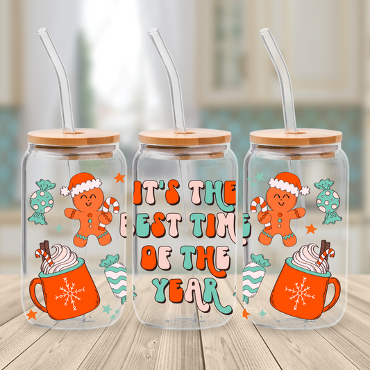 It's the Best Time of Year - Glass Can Cup