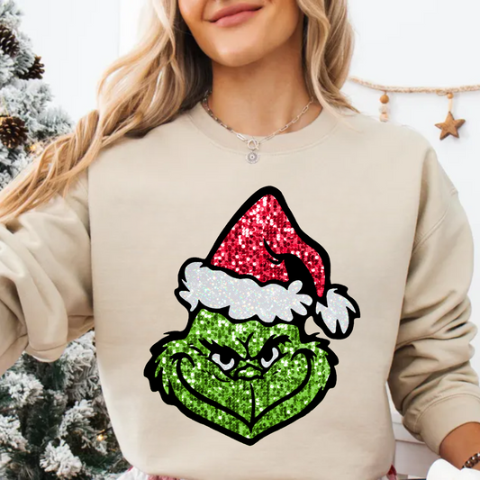 Grinch - Faux Glitter