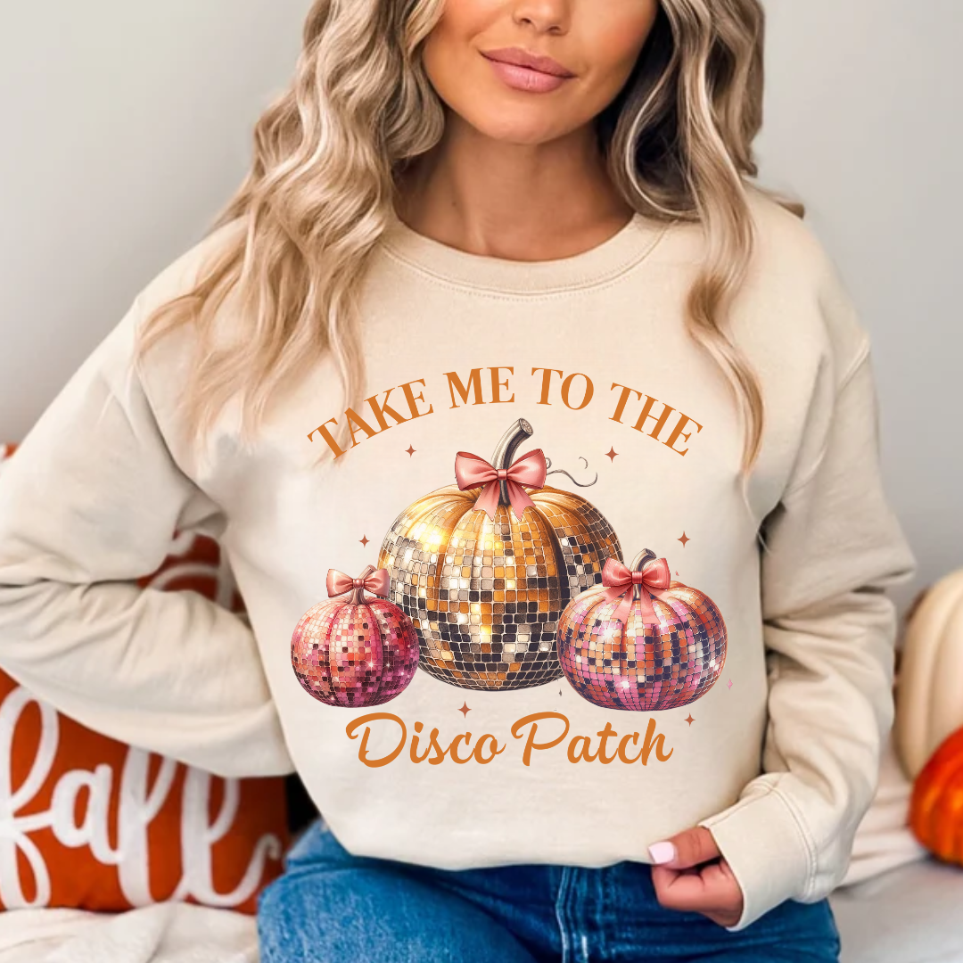 Take Me To The Disco Patch - Faux Glitter