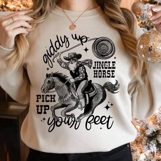 Giddy Up Jingle Horse - Black