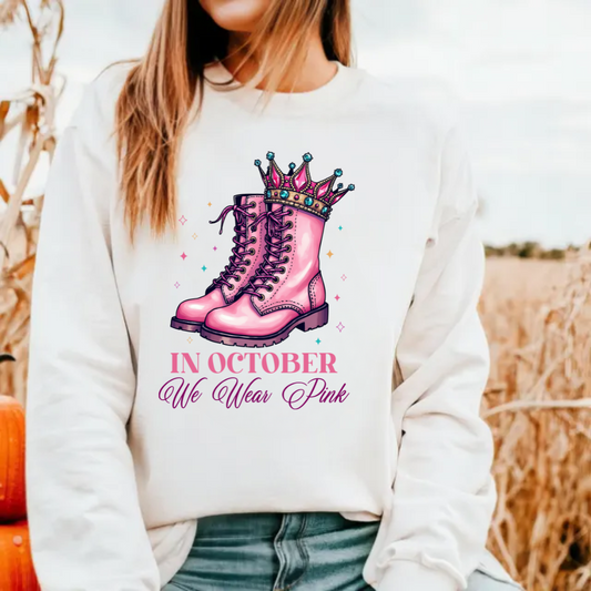 In October We Wear Pink - Combat Boots