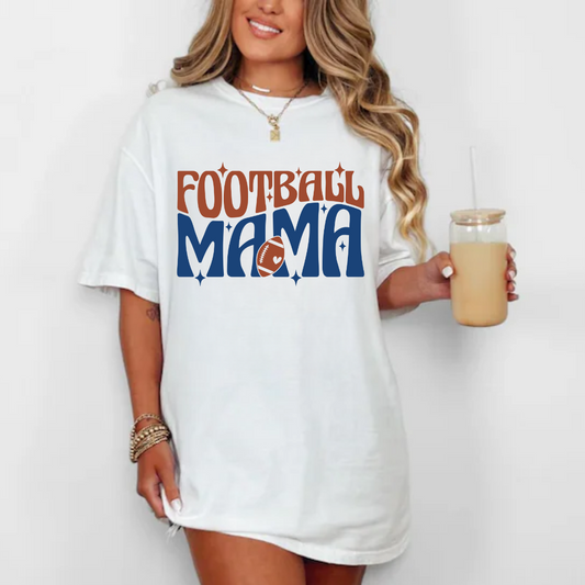 Football Mama - Brown & Blue