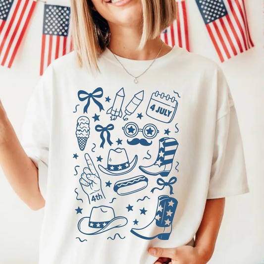 4th of July Doodle