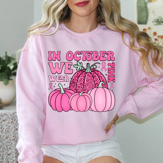 In October We Wear Pink Pumpkins