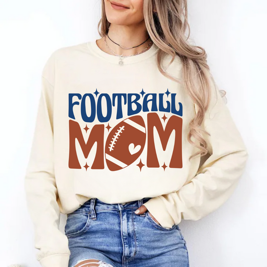 Football Mom - Blue & Brown