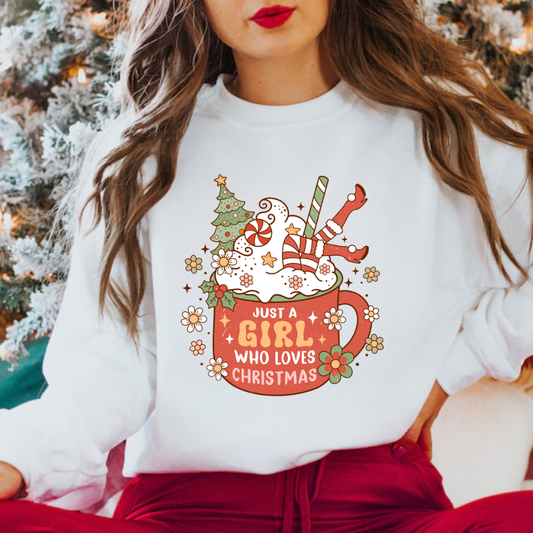 Just a Girl Who Loves Christmas Coffee