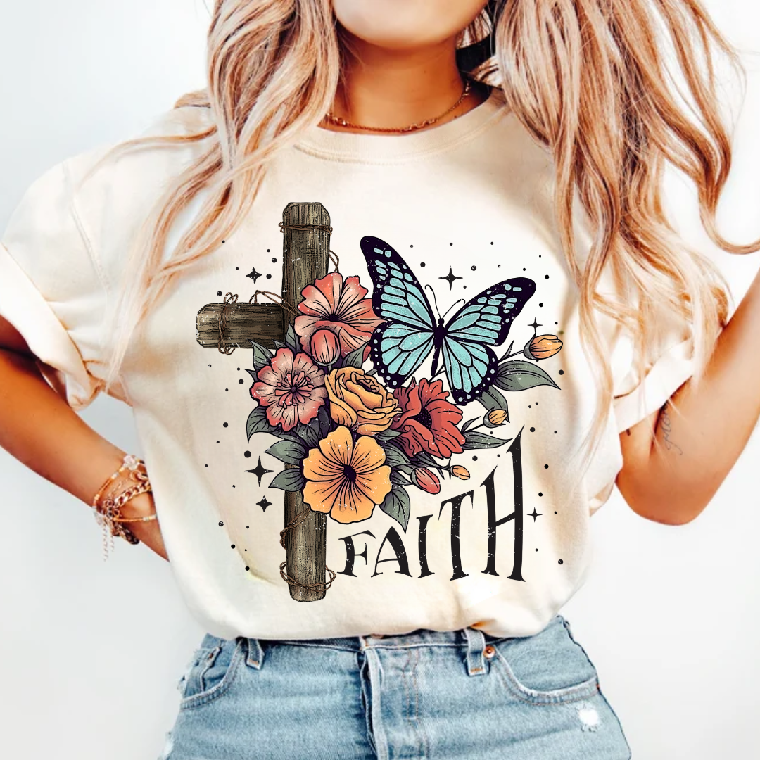 Faith Cross Butterfly