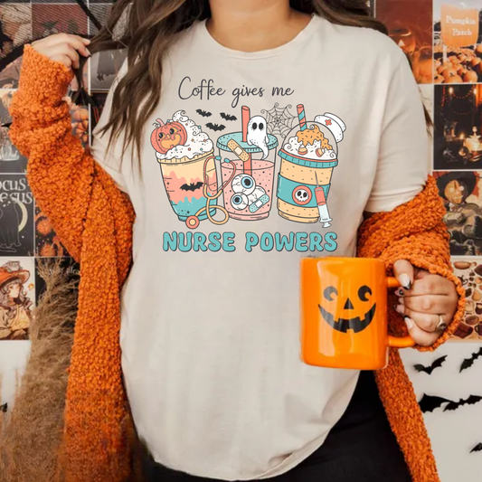 Coffee Gives Me Nurse Powers Halloween