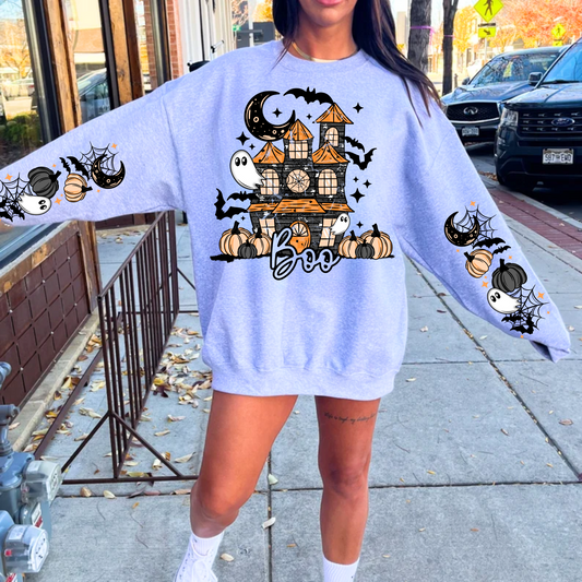 BOO Haunted House WITH Sleeves
