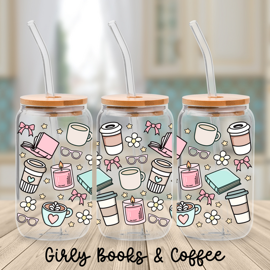 Girly Books & Coffee Cup