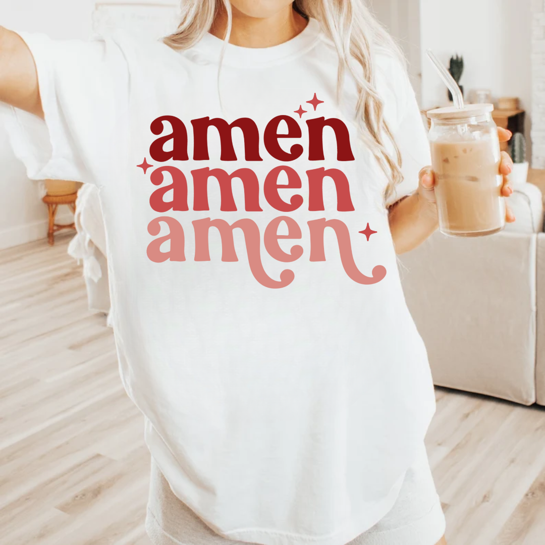 Amen Stacked RED