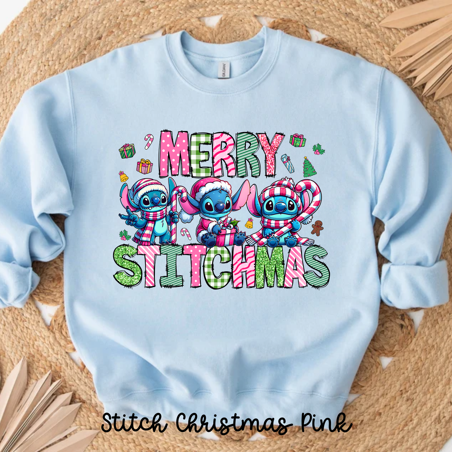 Stitch Christmas Pink