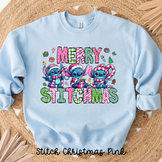 Stitch Christmas Pink
