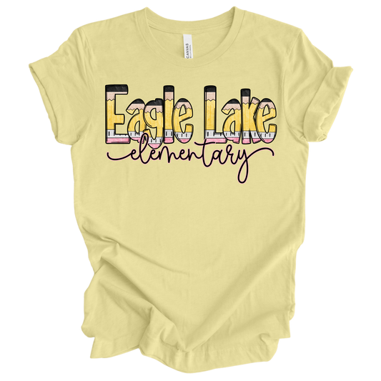 Eagle Lake Elementary Pencil Font - September