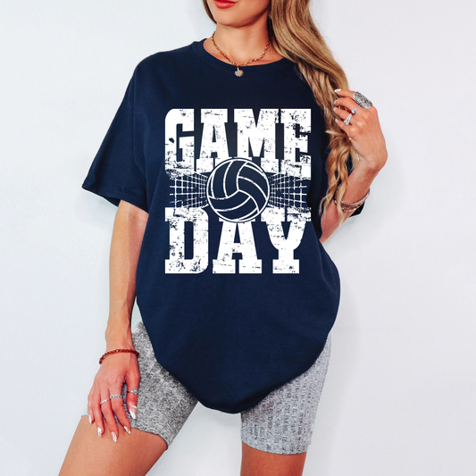 Volleyball Game Day-White Design