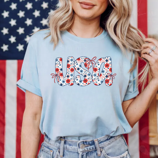 USA Coquette Bow Floral