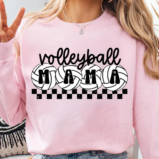 Volleyball Mama Checkered