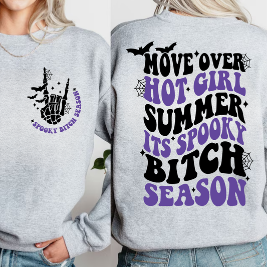 Spooky Bitch Season Purple Waved - BLACK or WHITE