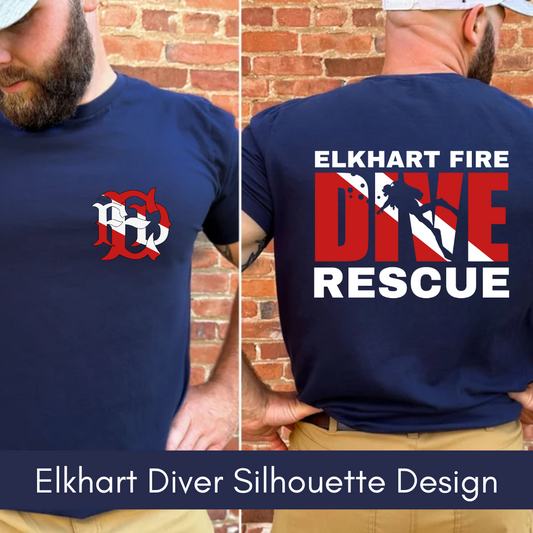 Elkhart Fire - Diver Silhouette