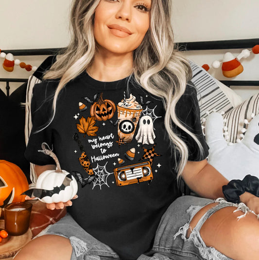 My Heart Belongs to Halloween - BLACK OR WHITE DESIGN